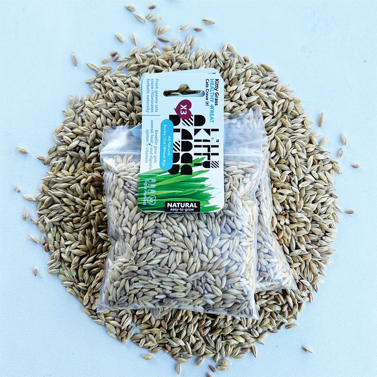 Cat Grass Seed Pack 6x (6 oz total) by Three Farms - Image 4