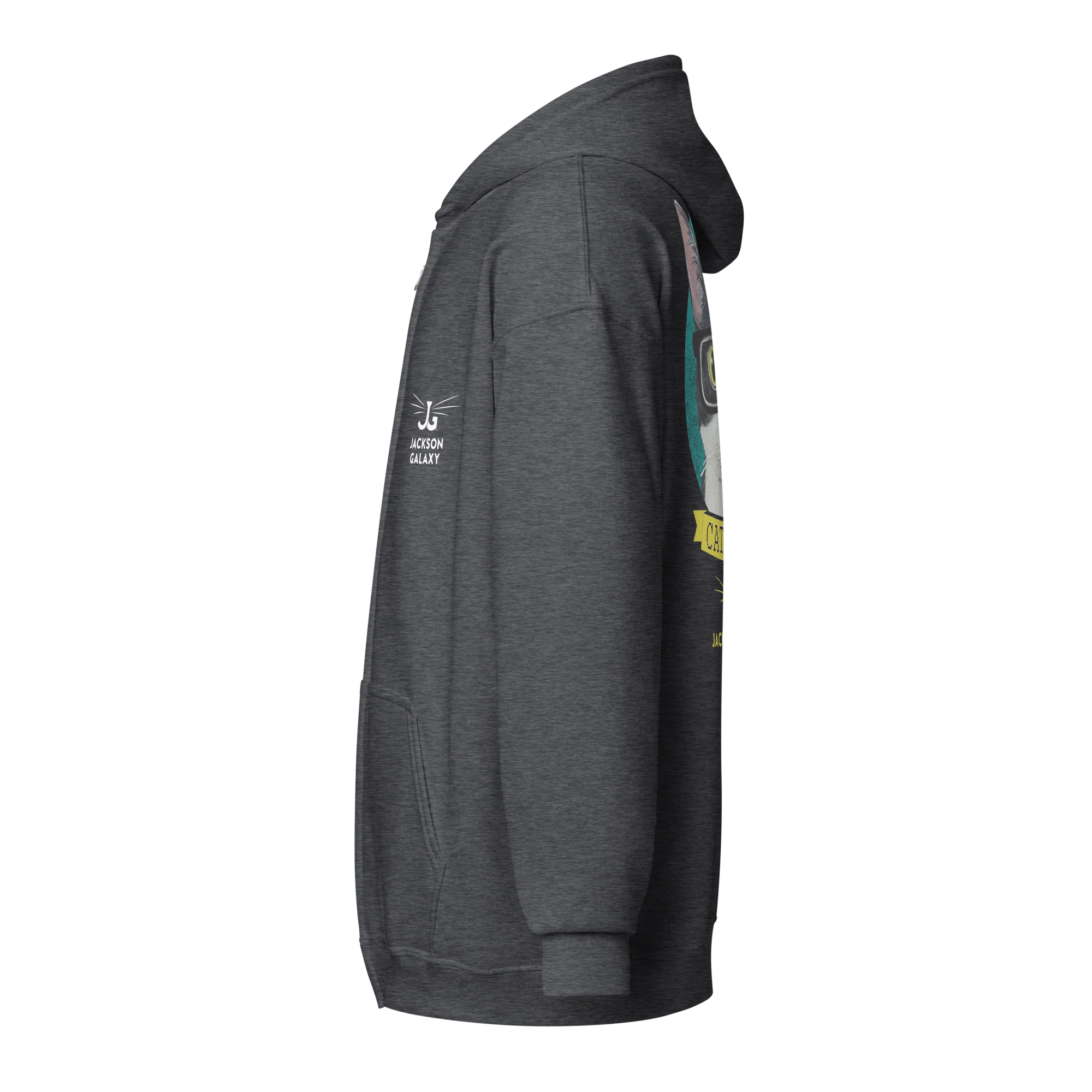Cat Nerd Unisex Heavy Blend Zip Hoodie - Jackson Galaxy - Image 3